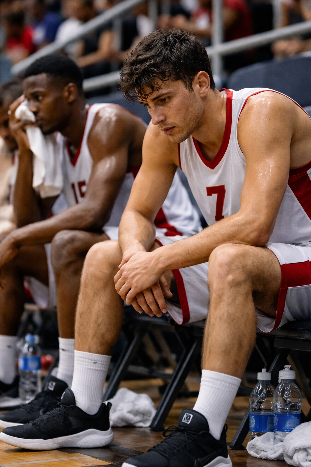 Frustrated athlete